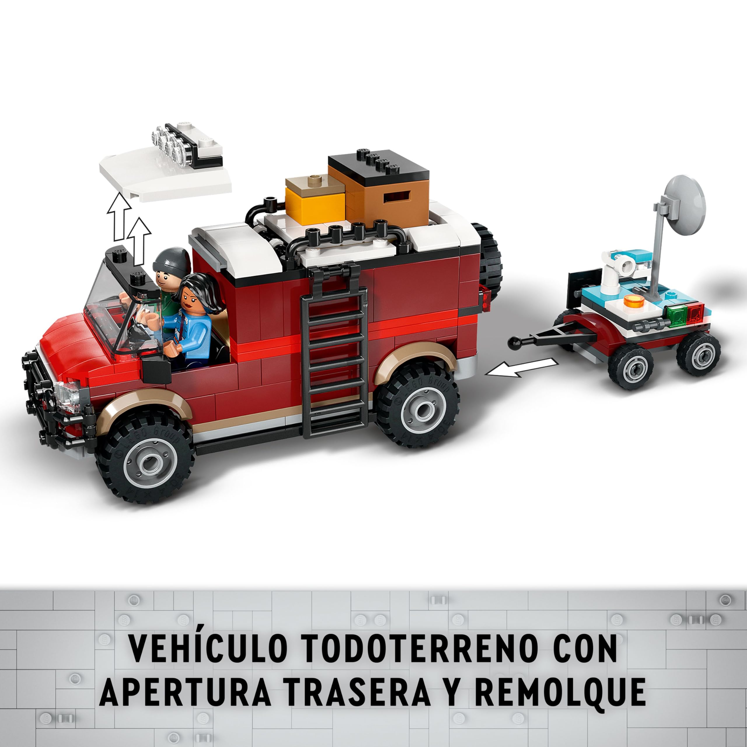 LEGO Jurassic World Misiones Dinosaurio: Descubrimiento del Stegosaurus Set de Juguetes de Dinosaurios y Velocirraptor, Regalo para Niños y Niñas de 6 Años o Más, Minifiguras de Ben y Sammy 76965