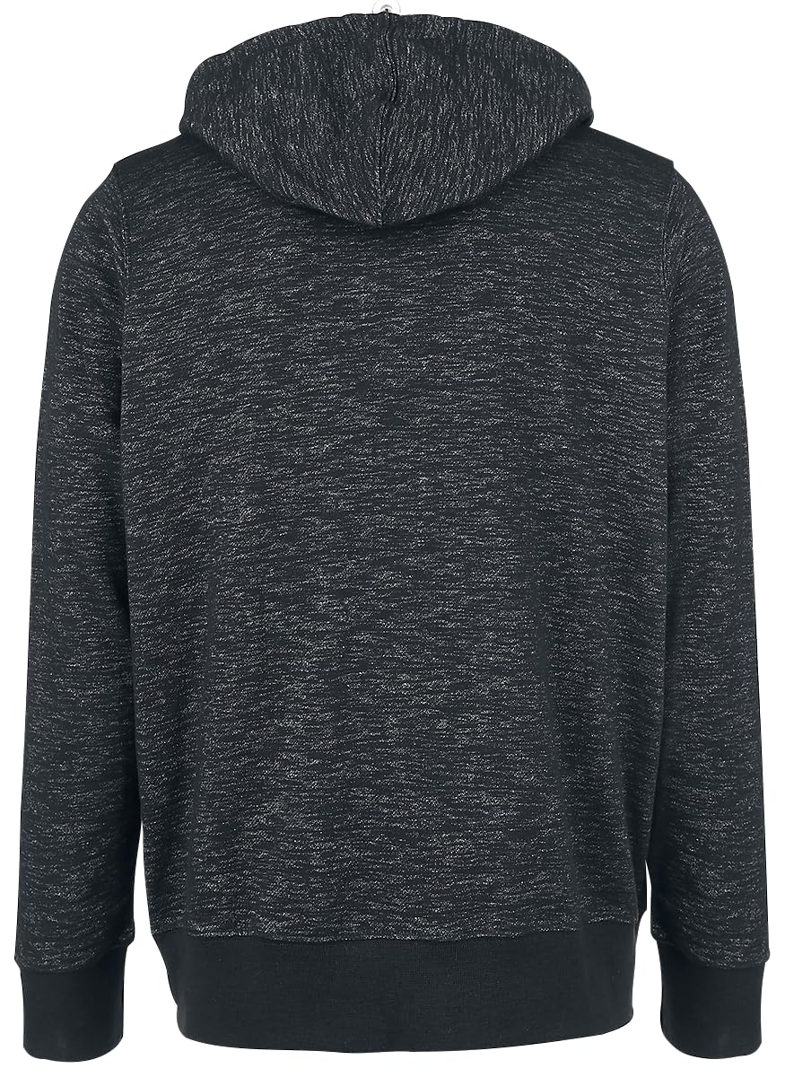 Black Premium by EMP Hombre Chaqueta Gris Oscuro con Capucha