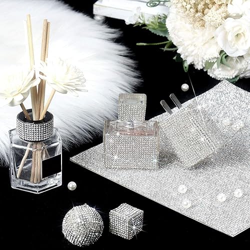 Vista 173 de Outus 12000 piezas de lámina de strass Bling Bling, calcomanías de strass, autoadhesivas, calcomanías para decoración de autos DIY, calcomanías