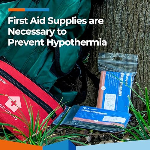 Miniatura 4 de Mantas de emergencia Mylar térmicas para supervivencia y protección, kits de supervivencia espacial (4 paquetes). Ideal para exteriores, senderismo,