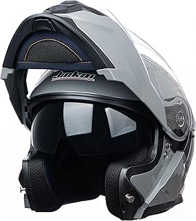 JIEKAI New Enhanced Version Adult Motorcycle Modular Full Face Helmet Flip up Dual Visor Helmets DOT Approved