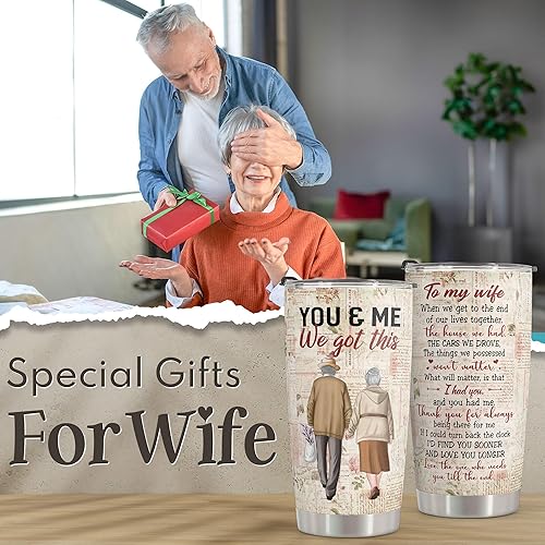 Miniatura 2 de Macorner - Vaso de acero inoxidable de 20 onzas, regalos para ella, regalos de cumpleaños para esposa, para ella de aniversario, regalos del Día