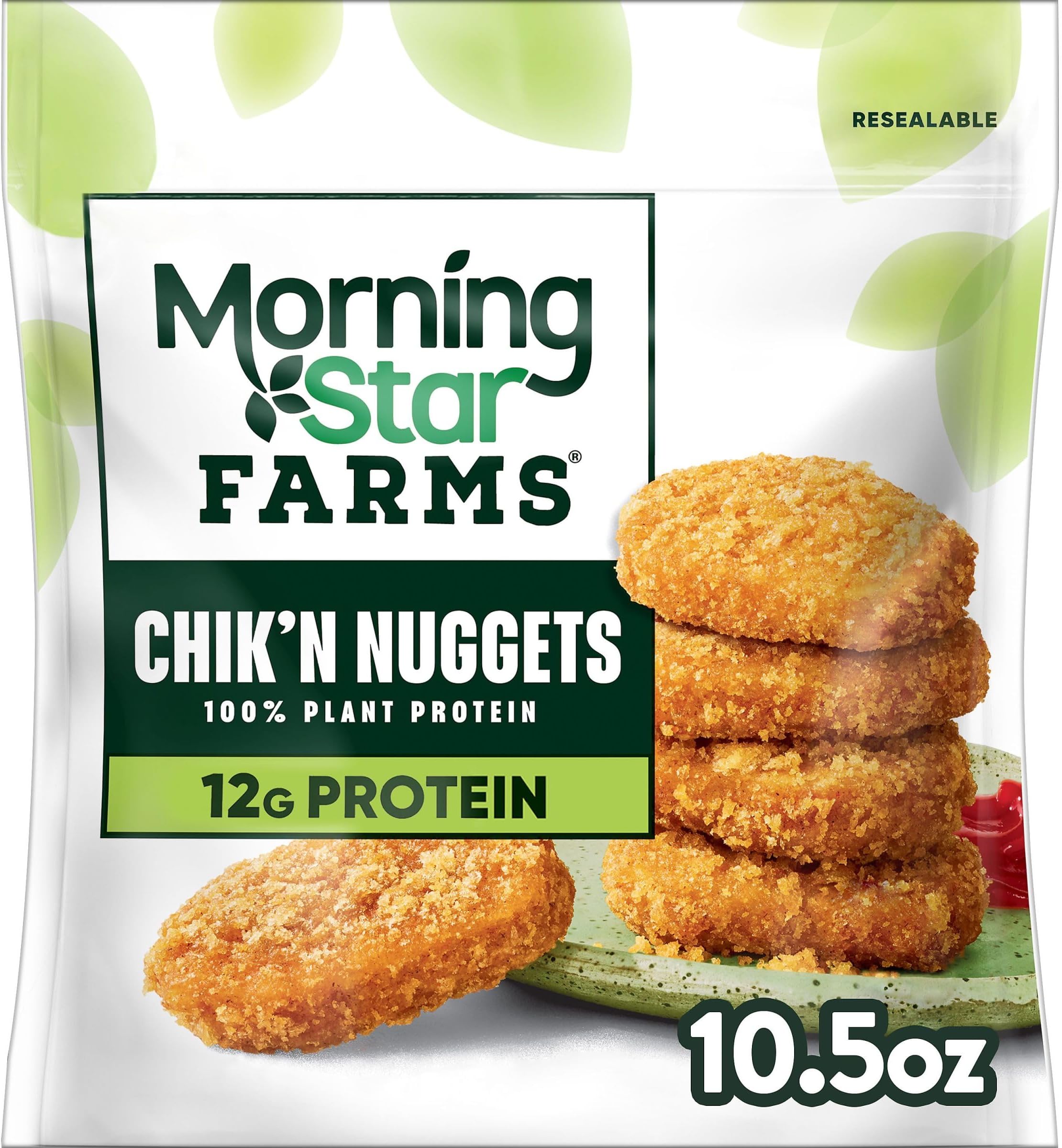 MorningStar Farms Plant Based Chik'n Nuggets, Vegan Meat, 10.5oz