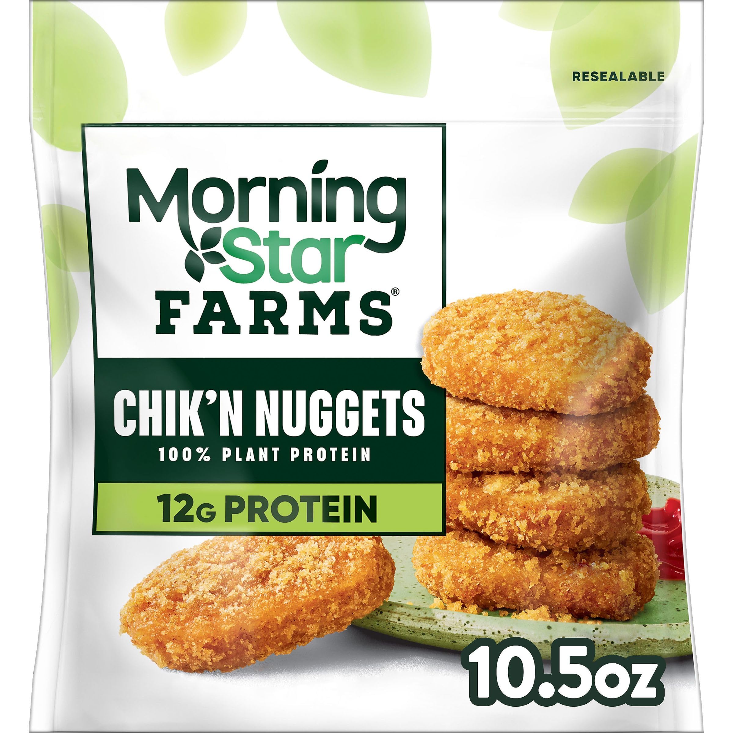 Plant Based Chik'n Nuggets, Vegan Meat, 10.5oz