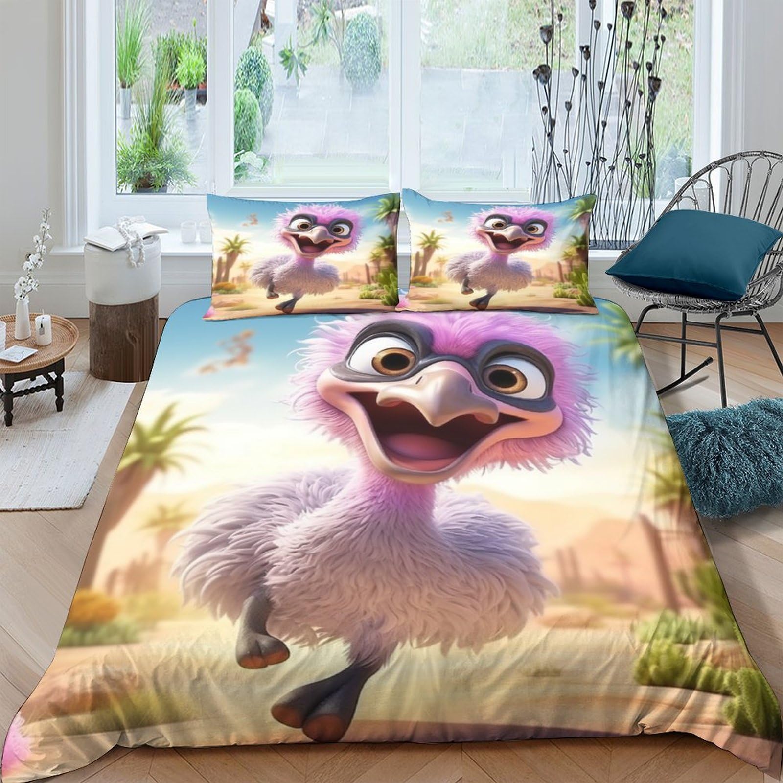 Housse de couette hypoallergénique 200x200 contre les allergies parure de lit