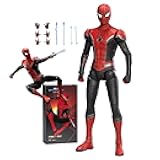 No Way HomeSpiderman Action Figures- 7 Inch All Joints Movable Exquisite Collection Model Gift (Red & Black)
