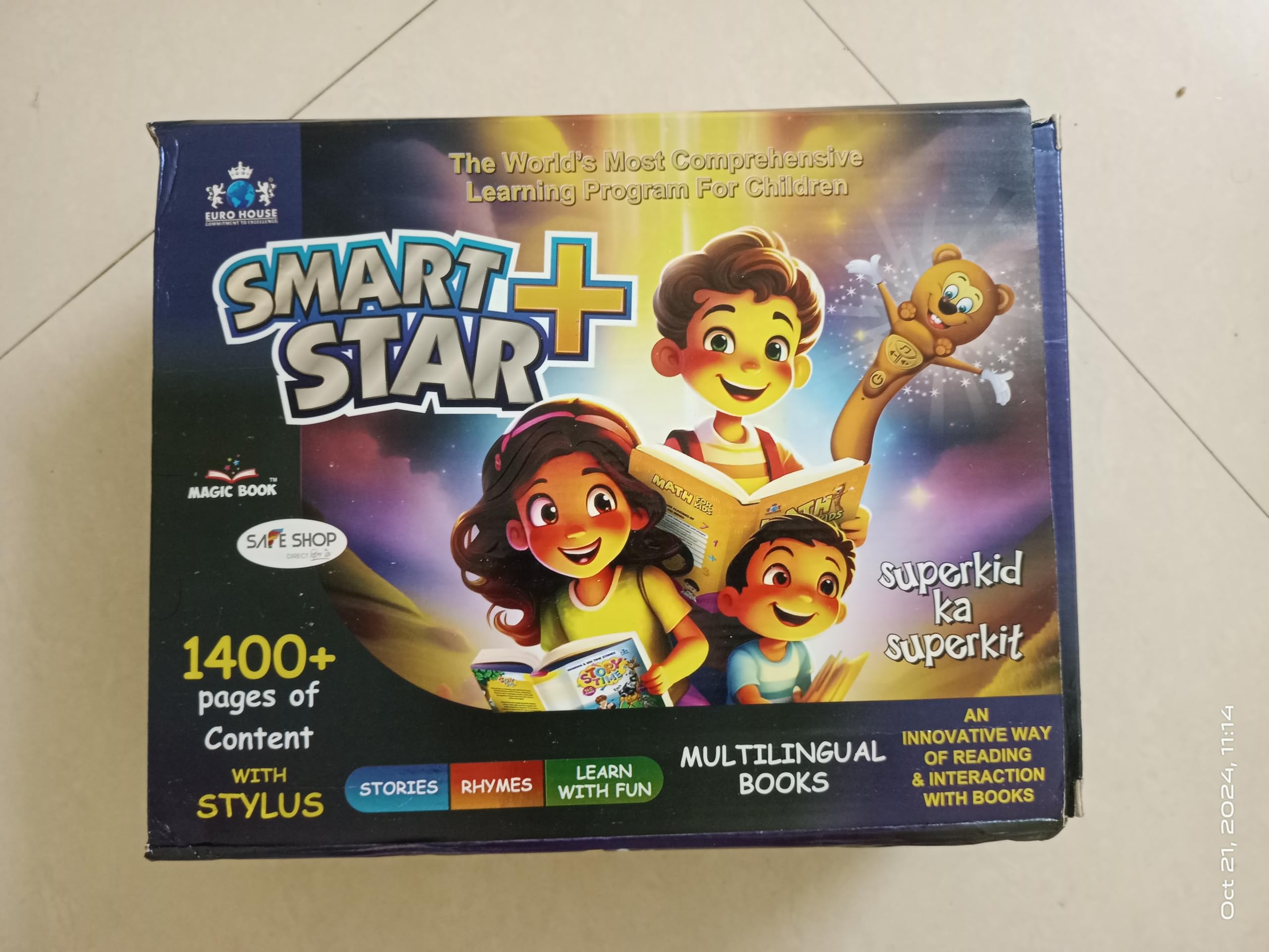 Smart Star Academia Talking Book, The World's Most comprehensive learning program for Children (1Set=18 Books) School & Library Binding