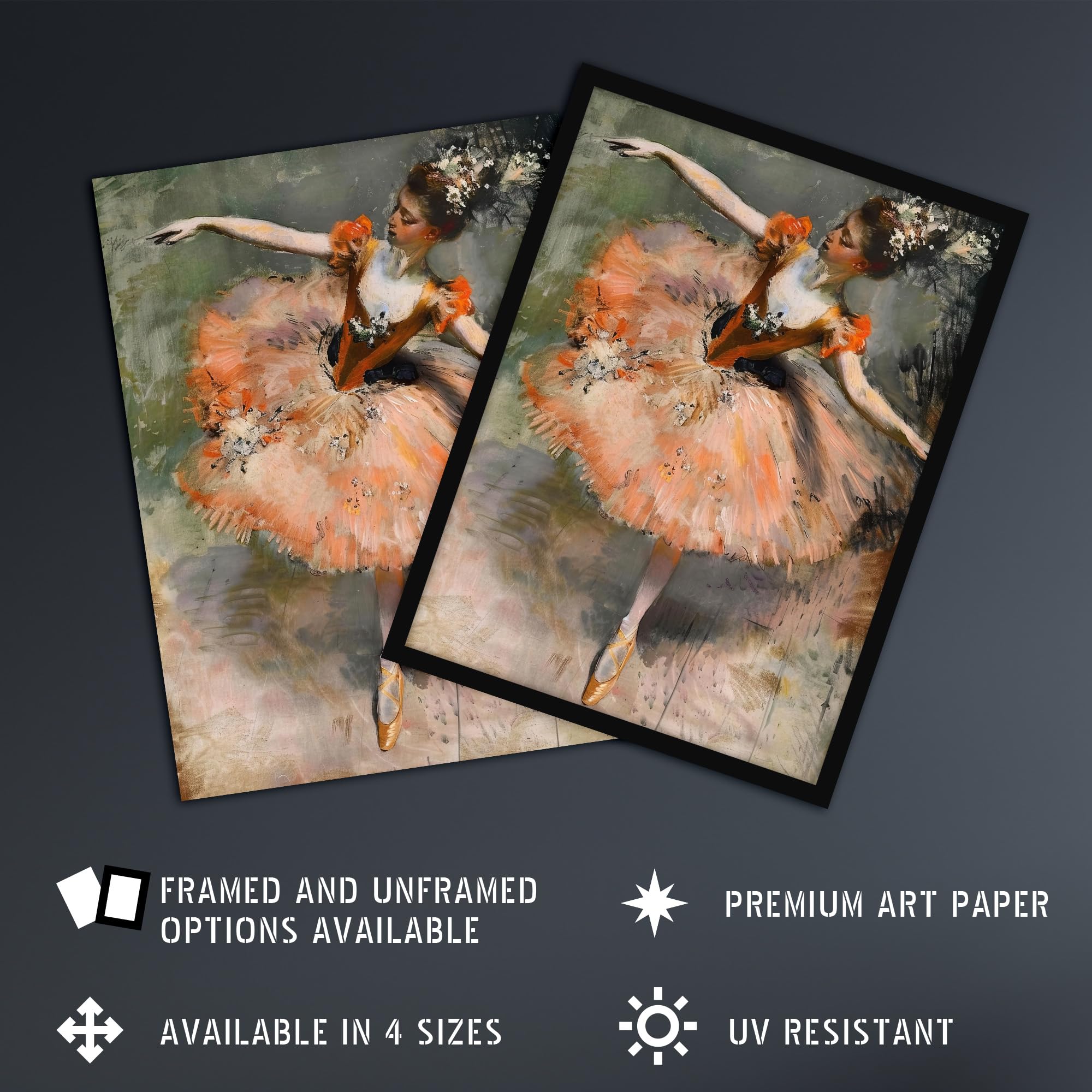 Amazon.com: Artery8 Ballerina Arabesque Pose Edgar Degas Inspired