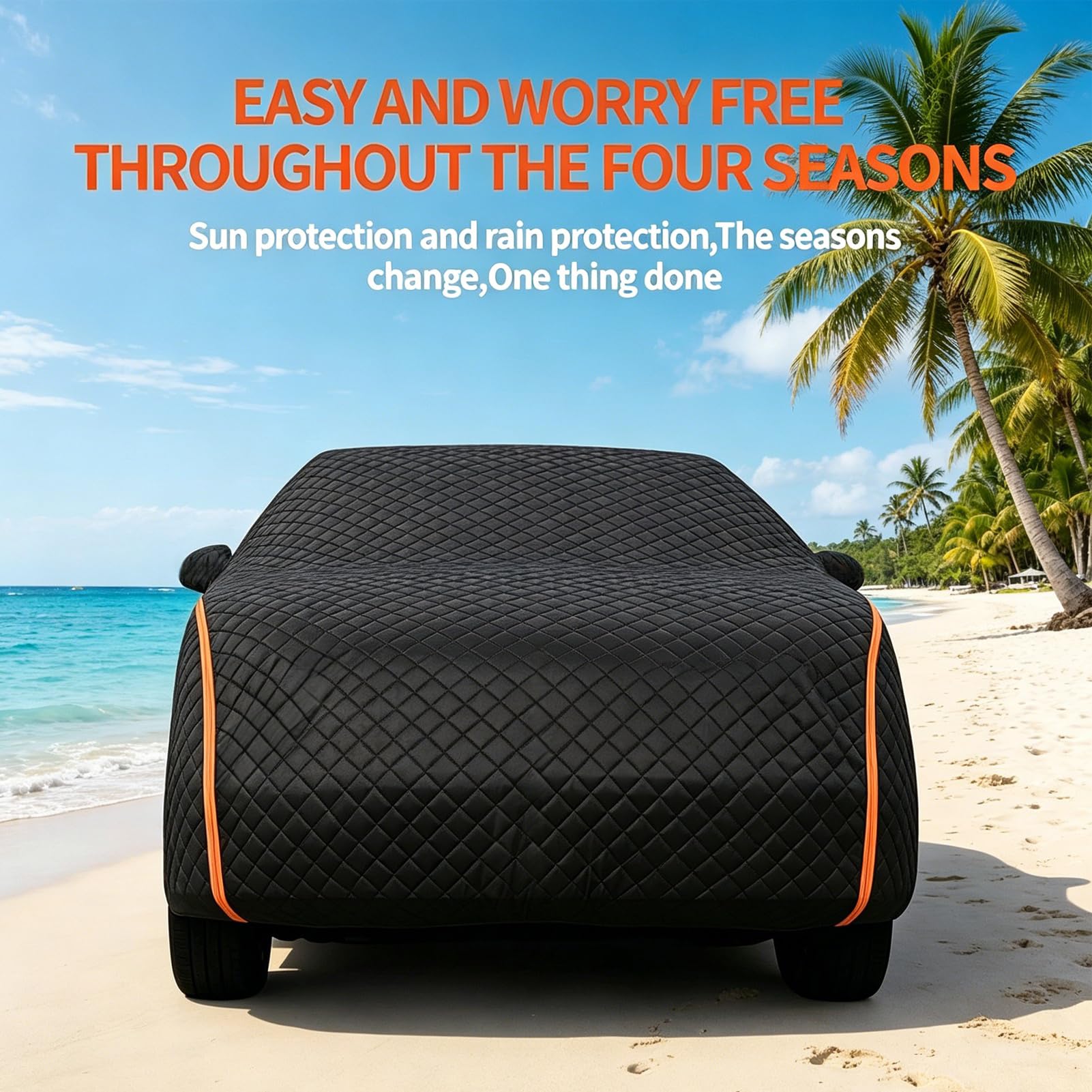 Funda Coche Exterior para DFSK E5 Plus 2024-2026,Cubierta Completa del Coche Antigranizo,Funda Lona Impermeable, antihojas, Resistente al Viento, al Polvo y a los arañazos