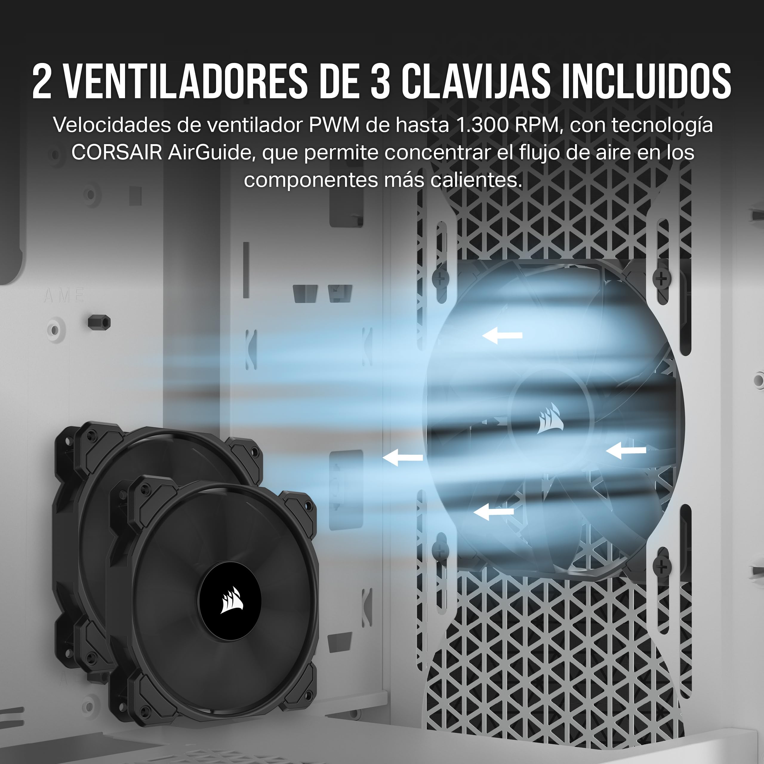 Corsair 3000d Airflow - Mid Tower - E-Atx - Seitenteil Mit Fenster (geh?rtetes Glas)
