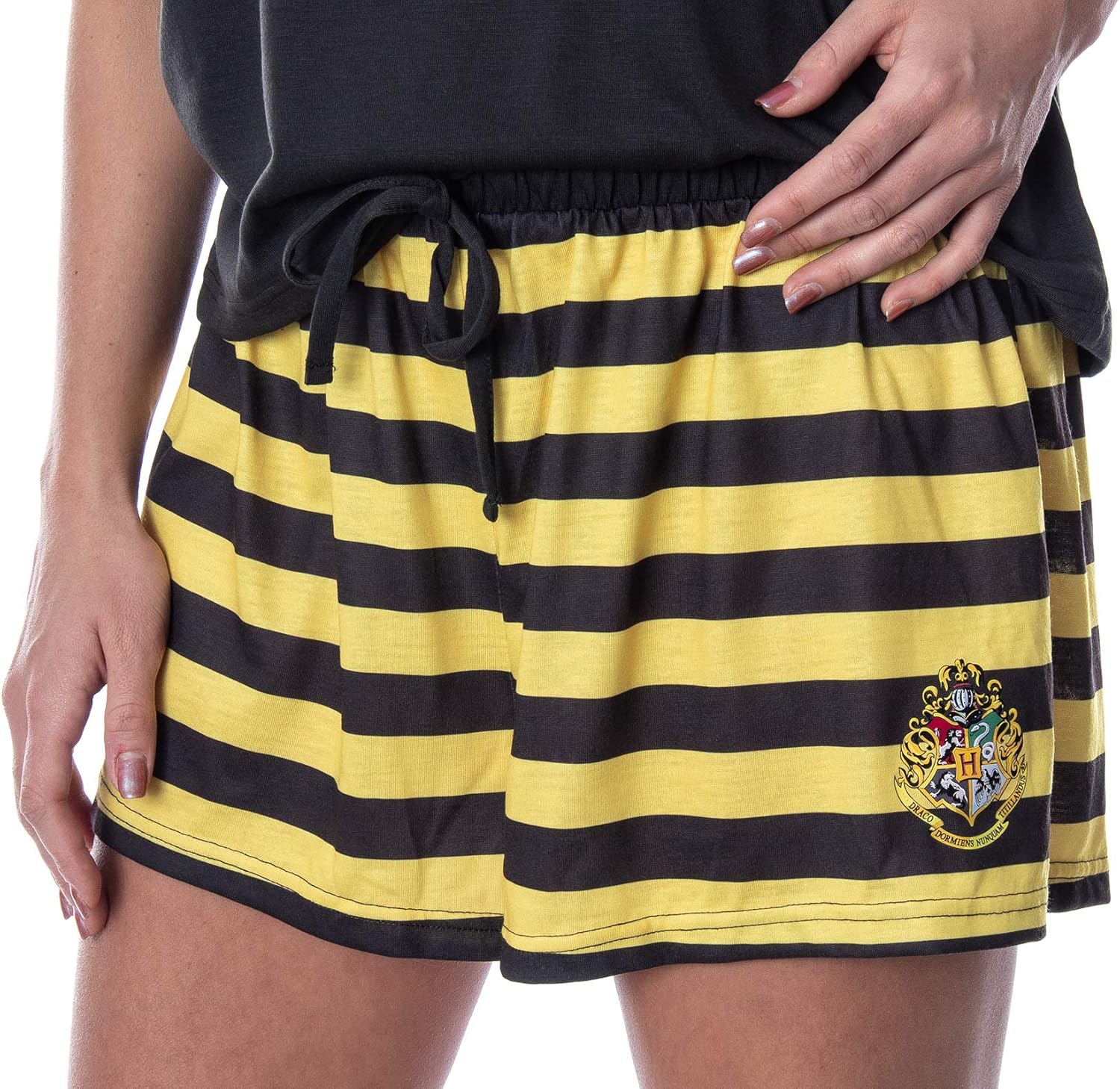 Harry Potter Women's Hogwarts Castle Shirt and Shorts Lounge Sleepwear Pajama Set - All 4 Houses Available - Image 2