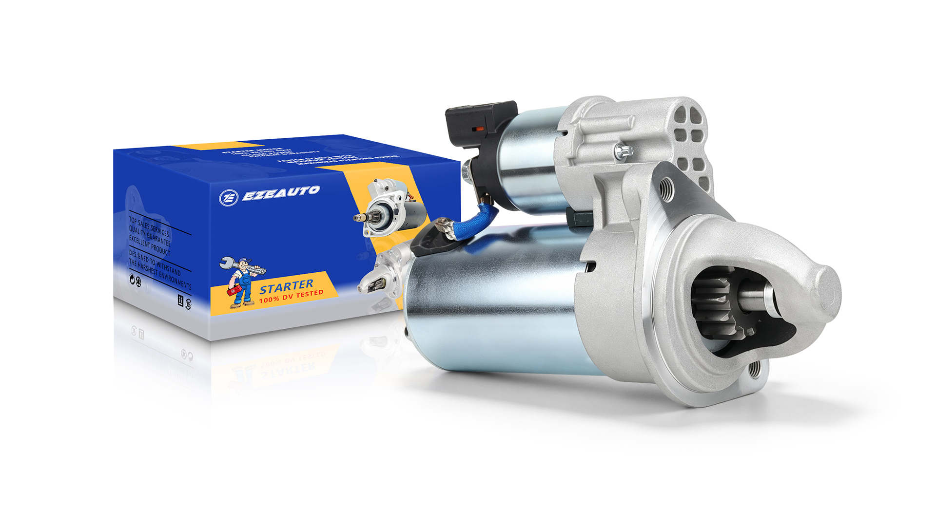 Image of Ezexpreze 10995N Starter for Hyundai Elantra(Mfd in USA) 2014-2016 L4 1.8L, 2017-2020 2.0L & Kia Forte 2019-2021 2.0L,for Hyundai Elantra 2014-2020 & Kia Forte 2019-2021, 1.8L 2.0L