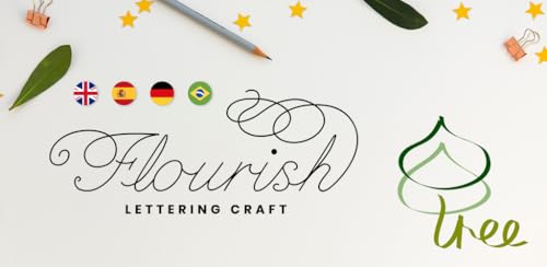 Arte da caligrafia - Flourish