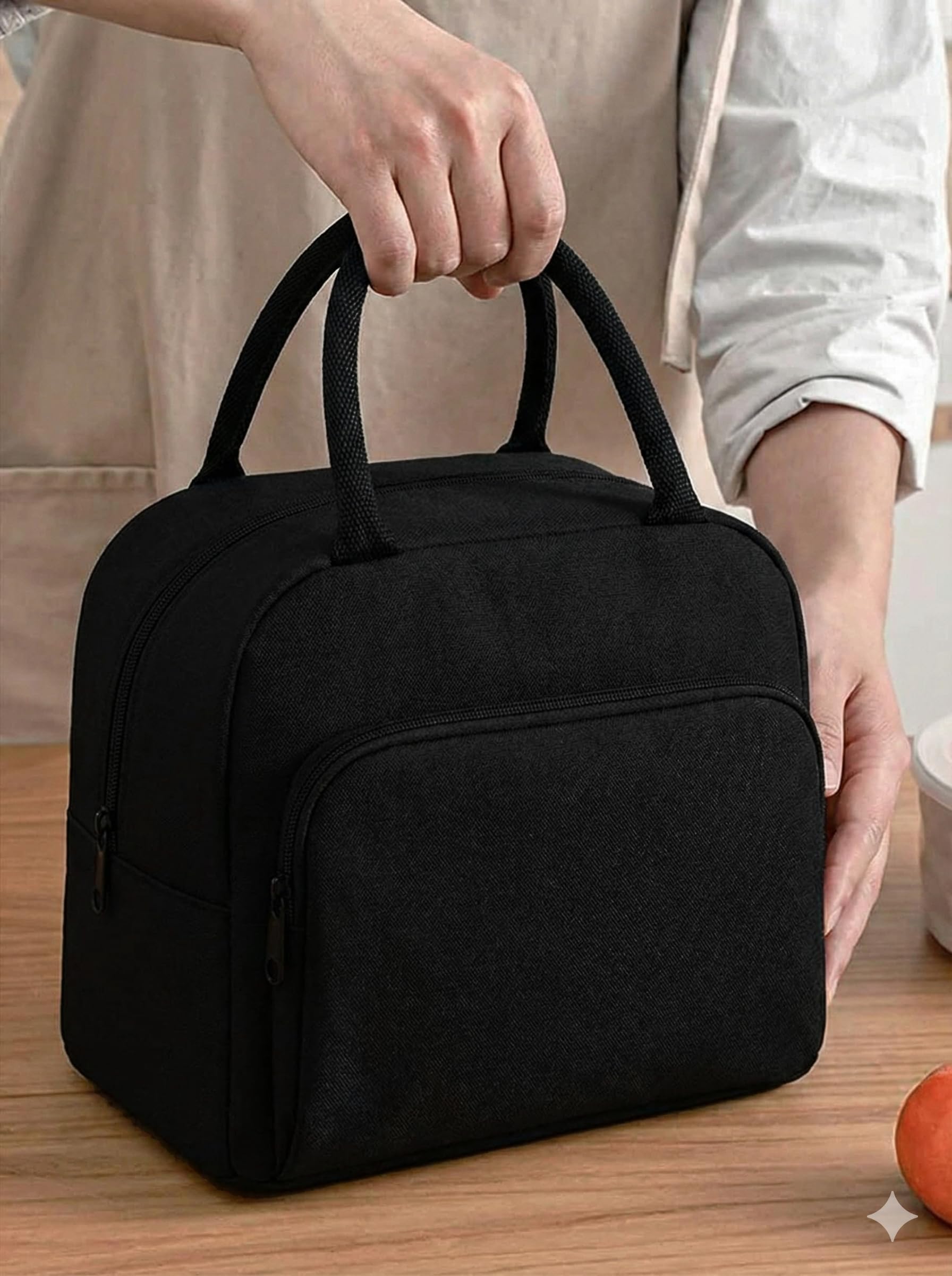 ECOCARRY Premium Black Lunch Bag for Office | Black Lunch Bag for ECOCARRY Premium Black Lunch Bag for Office | Black Lunch Bag for