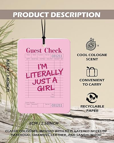 Miniatura 2 de Pink Western Cologne - Ambientador para automóvil, 4 unidades, diseño retro preppy retro para cóctel, vaquera, ambientador colgante para autos,