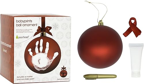 Miniatura 70 de Pearhead Baby’s First Christmas Wooden Picture Frame Ornament, Newborn Milestone Keepsake Photo, Holiday Gift For New and Expecting Parents, Rustic