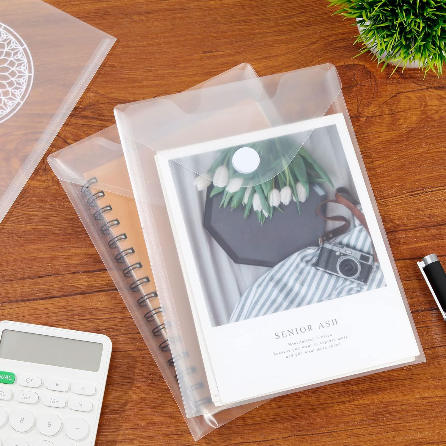 12 Pack Large Clear Die & Stamp Storage Bag Transparent Plastic Folders for Cutting Dies Stencil Embossing Crafts for DIY Scrapbooking Paper Card Craft Organizer Holder - Image 6