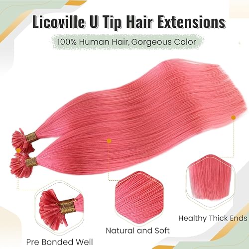 Miniatura 2 de Extensiones de cabello humano real con punta I Tip color negro azabache, 1.76 oz, 100 spaquete, extensiones de cabello humano para mujeres negras,