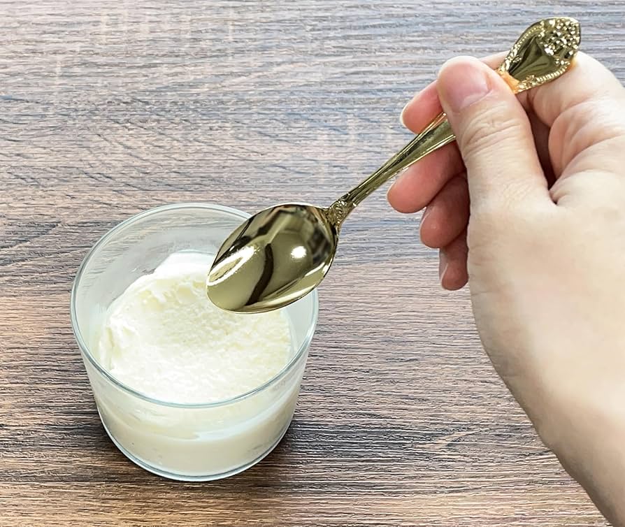 ゴージャス 金メッキ ティースプーン×１２本 ゴージャス 金メッキ ティースプーン×12本