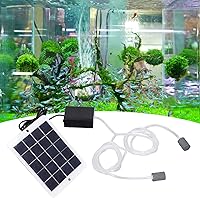 Vista 7 de Solar Pond Aerator with Air Pump, Solar Water Air Pump Fish Tank Oxygenator Solar Pond Pump Solar Oxygen Air Fountain Pump with Air Bubble Stones