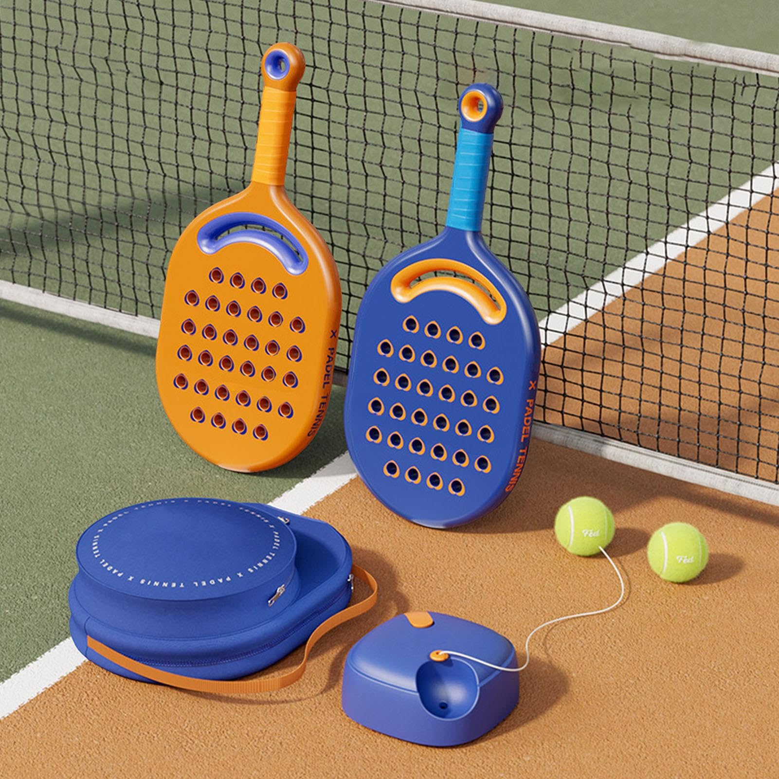 Palla da Tennis Rimbalzante per Allenamento Kit Portatile di Allenamento | Solo Attrezzo Rimbalzante da Tennis Portatile con Corda Elastica Lunga per Adulti e Bambini