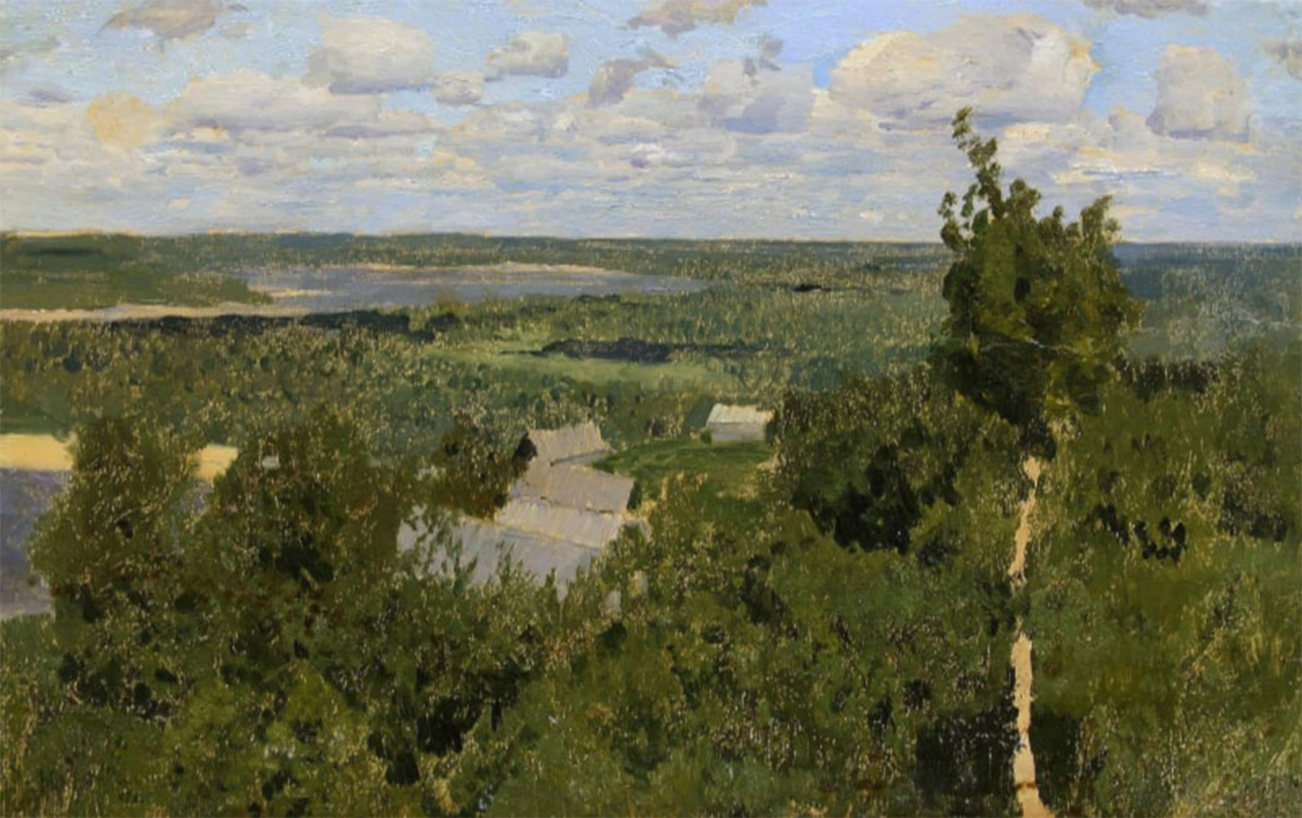 ARTXLXXBN Famous Print Painting Colorful Art Print Vasilsursk by Isaac Levitan Canvas Art Decorations for Home Decor 60x90cm