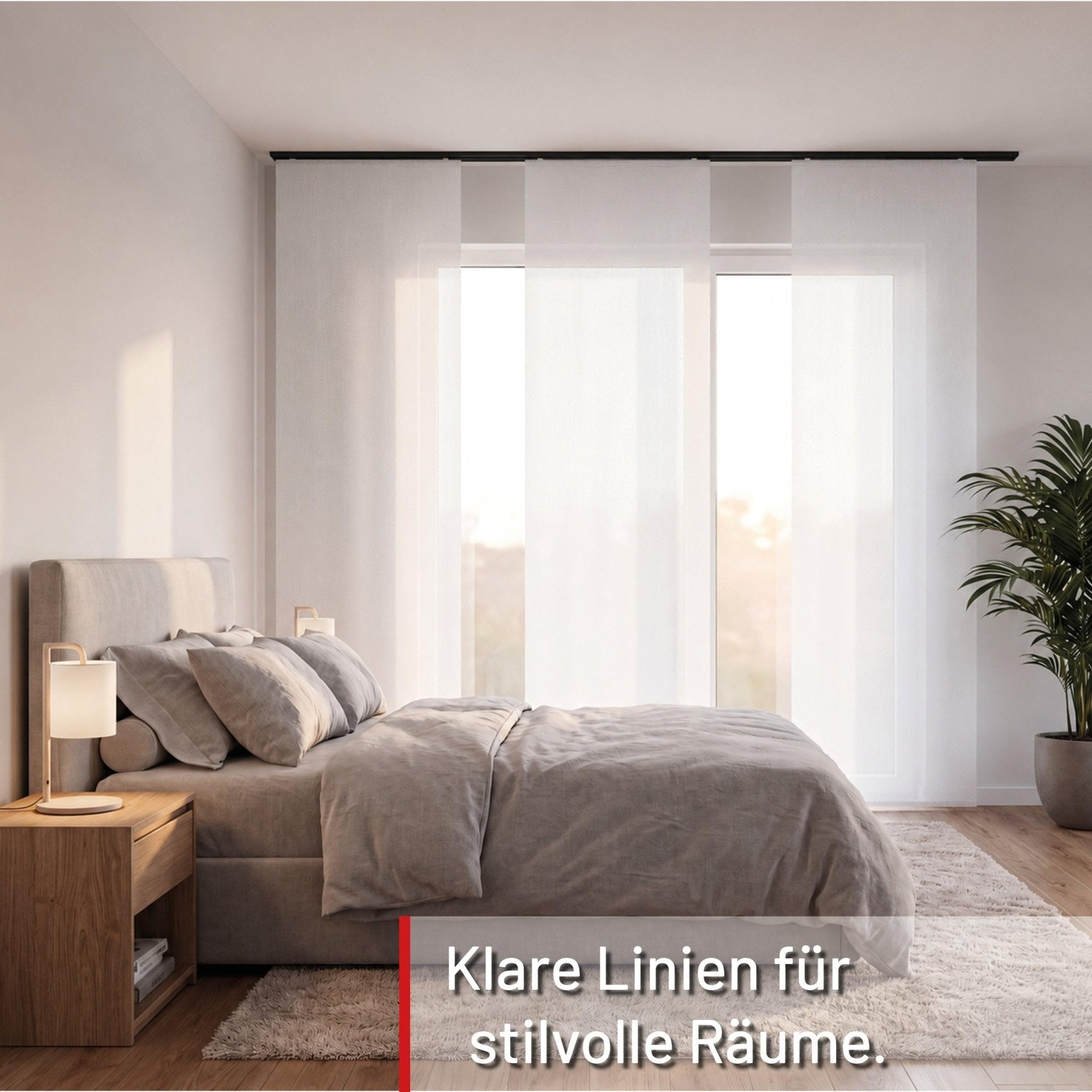 Deco-Raum Rail à rideau personnalisé en aluminium pré-percé à 1 voie - Rail de rideau - Fixation au plafond pour rideaux coulissants - Rideaux avec matériel de fixation - Noir - 120 cm - Minimum