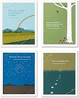 Vista 14 de Compendium Positively Green - Paquete de 4 tarjetas de condolencias, diseños surtidos, 5.38 x 4.25 pulgadas