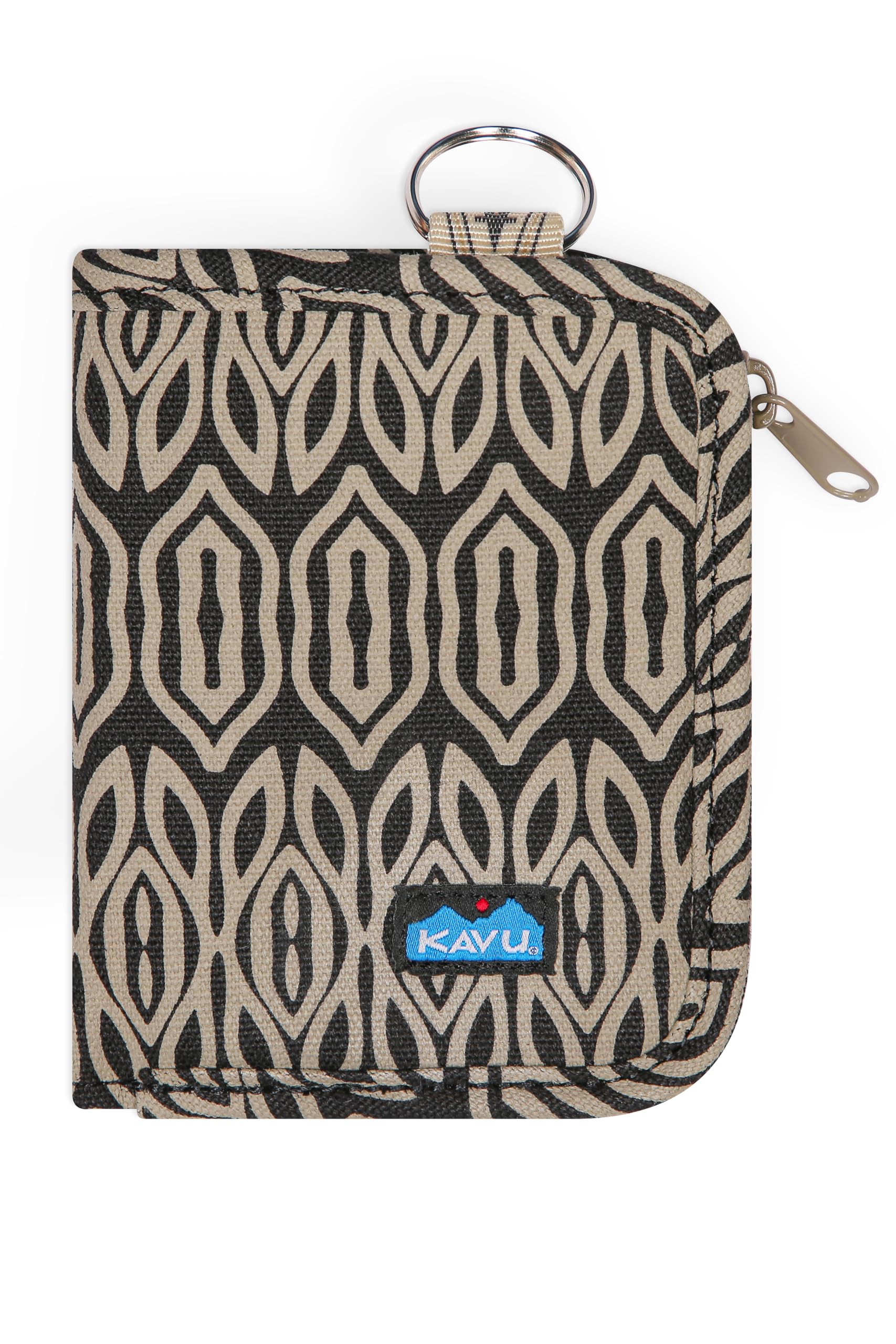 KAVU Zippy Wallet Bi Fold Zip Clutch With Removable Coin Pouch