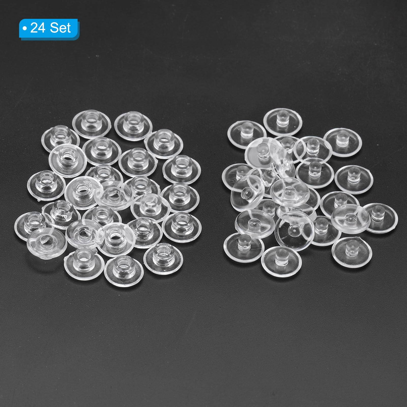 PATIKIL 13mm Chicago Screws, 20 Sets Plastic Chicago Screws Slotted Head Binding Post 5.5mm OD Screw Bolts Leather Rivets Fasteners Connectors White for Leather Belt Scrapbook Photo Albums
