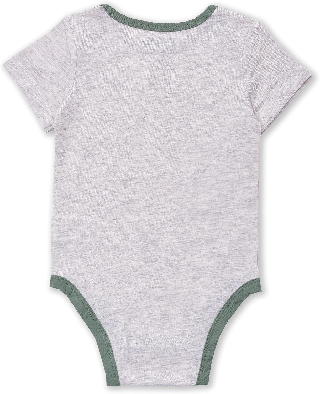 STAR WARS Baby Yoda Boys’ 3 Pack Bodysuit for Newborn and Infant – Black/Grey