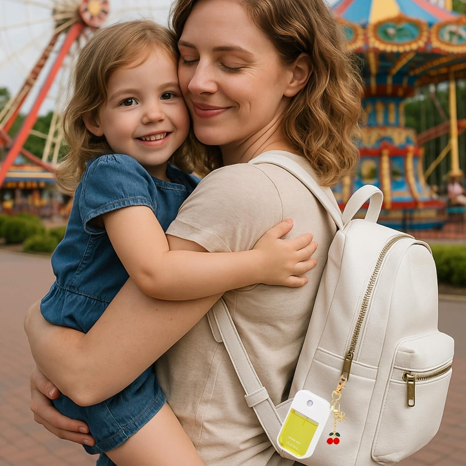 Hand Sanitizer Spray Case with Keychain, Durable Silicone Holder Compatible with Touchland Power Mist & Glow Mist (1 fl oz) - Image 5