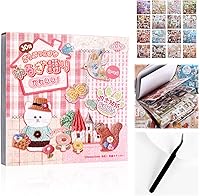 Vista 26 de 800 piezas de lindas calcomanías para álbum de recortes de viaje Y2K, libro de calcomanías japonés para adultos, calcomanías coreanas Kawaii