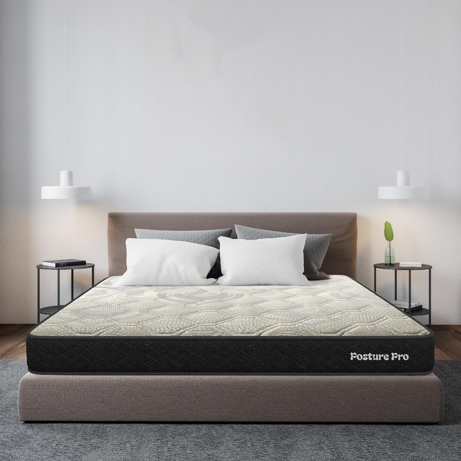 Centuary Mattresses Posture Pro 6-Inch Double Size Orthopedic Spine Support Copper Gel Memory Foam Mattress (75x48x6)
