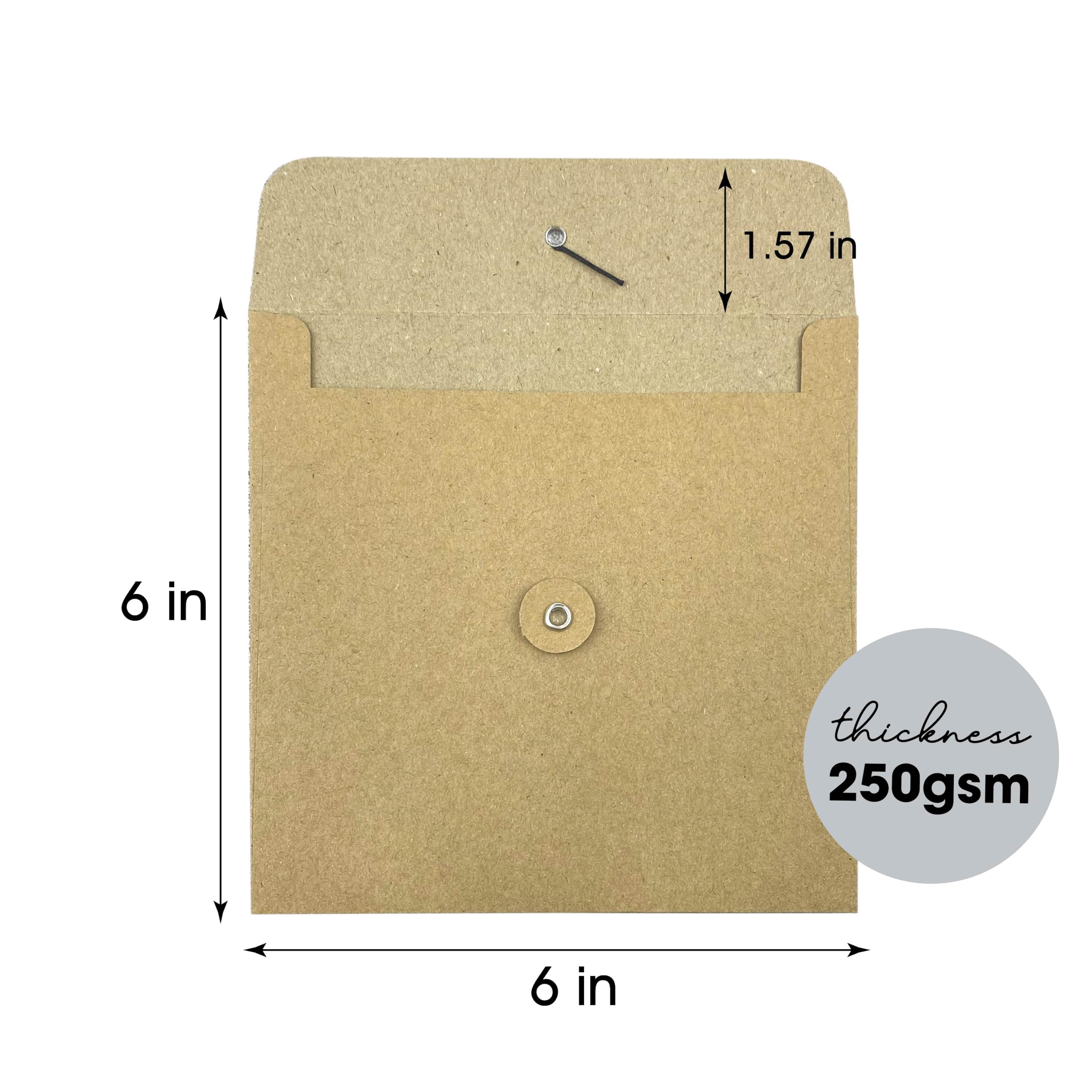 Envelopes Letter Size #10 Vintage Kraft Paper Envelopes With String ...