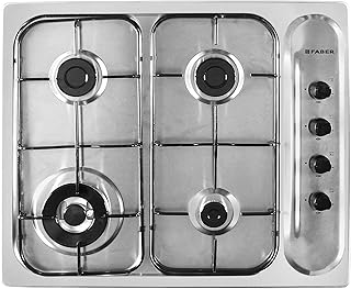 Faber Hob FH 40 AMD Stainless Steel Top 4 Italian Burners (Silver)