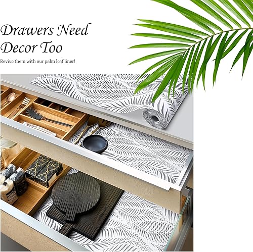 Miniatura 6 de Jersow Revestimiento antideslizante para estantes de 12 pulgadas x 20 pies, no adhesivo, impermeable, para armarios de cocina, refrigerador,