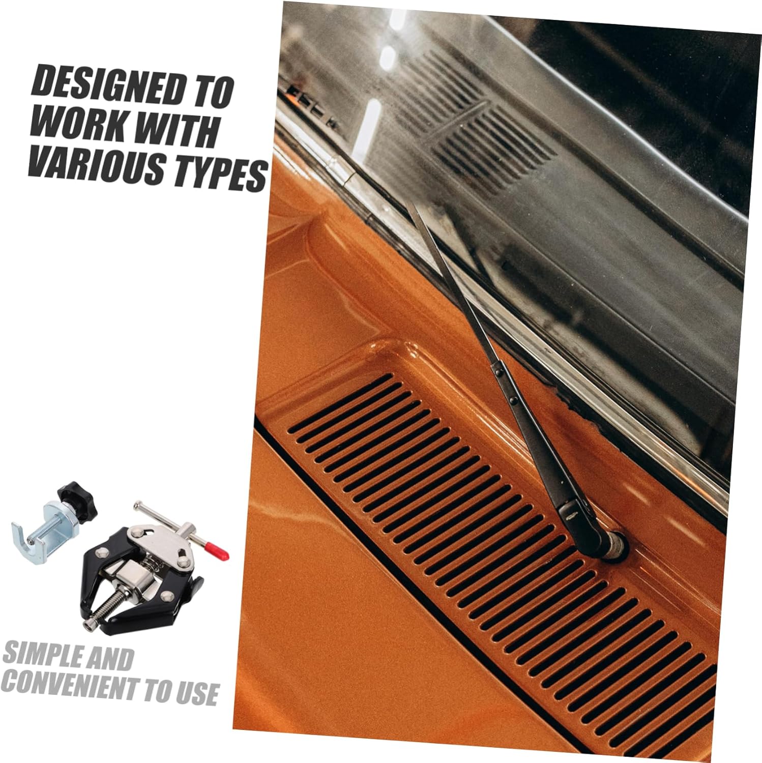 CHILDWEET 2pcs Windshield Wiper Arm Puller Tool Kit Bearing Remover for Automotive Maintenance Versatile Wiper Arm Removal Tool Enhanced Control and Construction