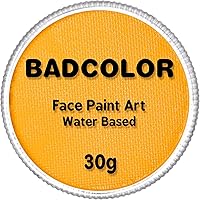 Vista 20 de Pintura corporal y facial UV neón naranja (30g/1oz), kit de pintura corporal completa a base de agua, reactiva a la luz negra, fluorescente