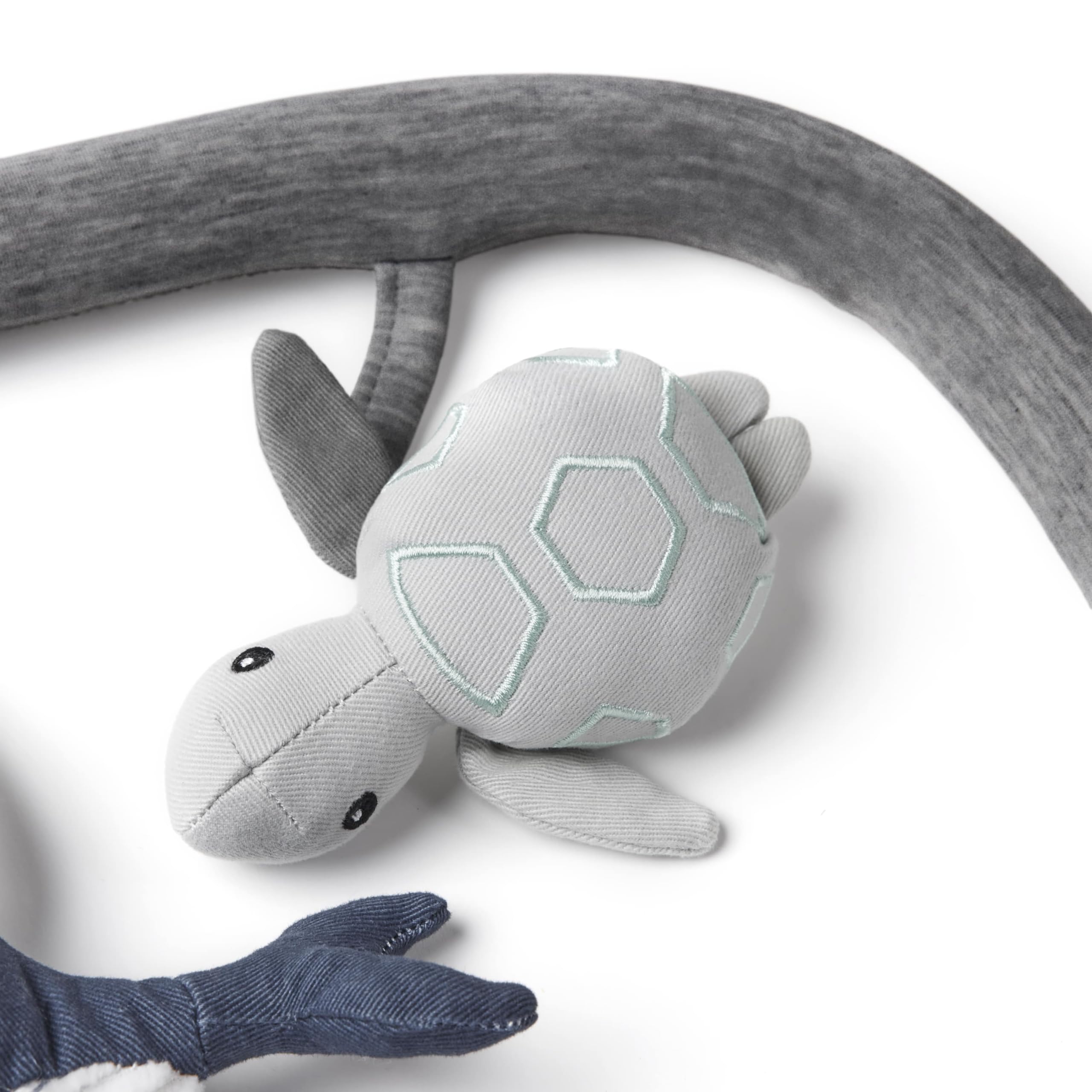 Arco de juego Ergobaby Evolve Bouncer, accesorio para el columpio Ergobaby 3 en 1 para recién nacidos desde el nacimiento, Ocean Wonders - Charcoal