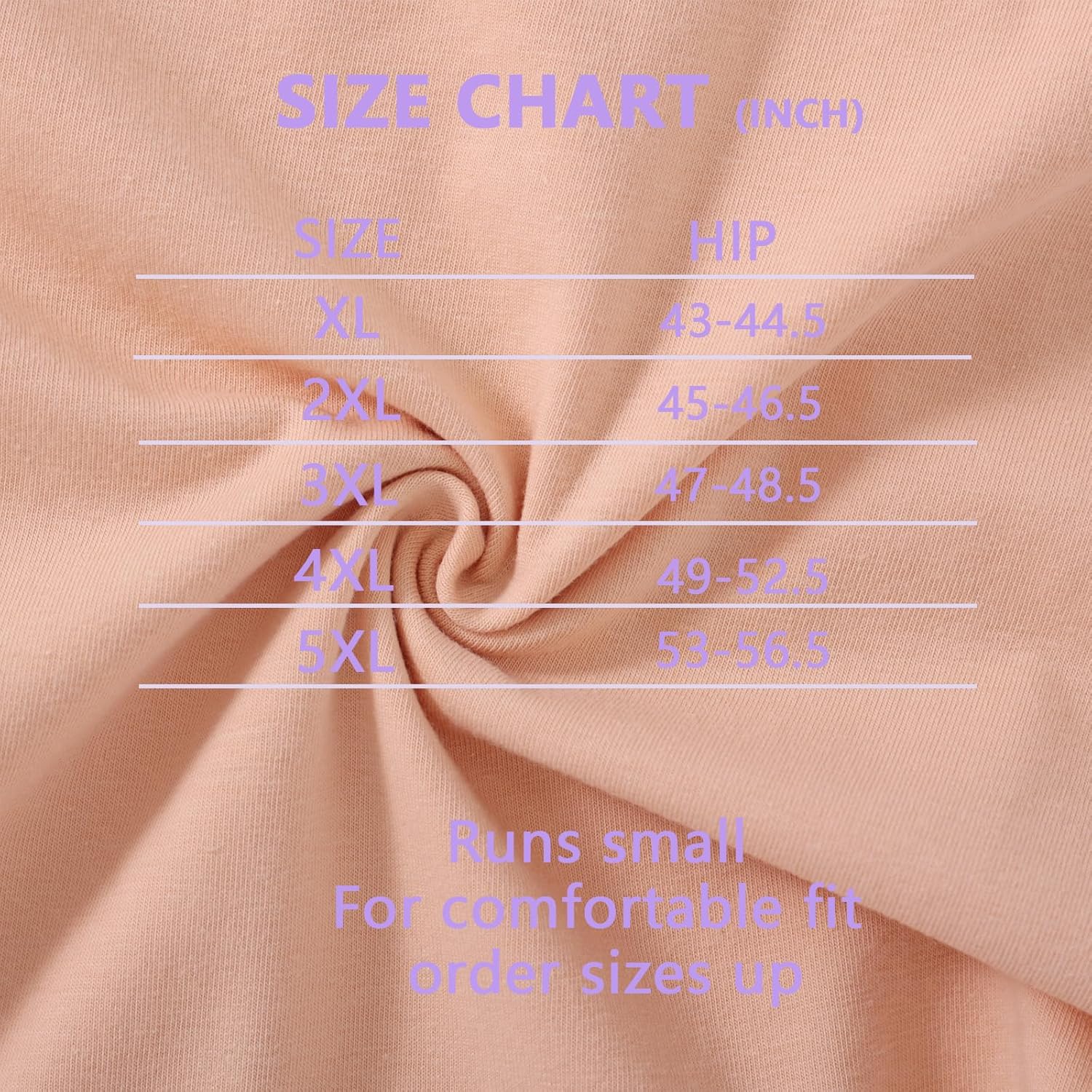 Women's Plus Size XL-5XL Cotton Underwear Panties High Waisted Briefs 5-Pack Ladies Panty Undies for Women - Image 4