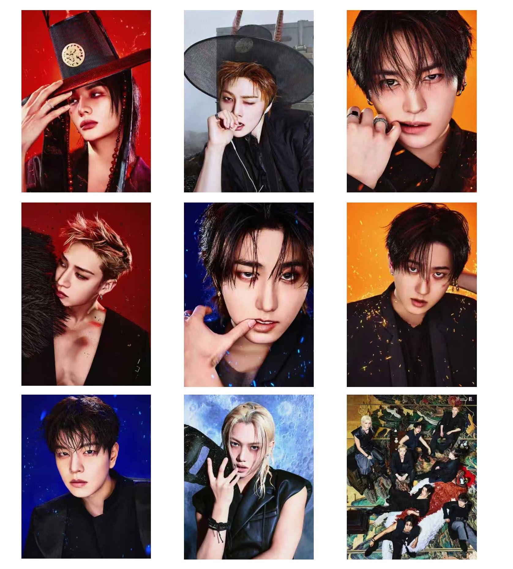 Stray Kidsスキズ韓国I am You 2019ポスターカレンダー STRAY-KIDS Posters,9PCS STRAY-KIDS Poster Wall Painting Postable