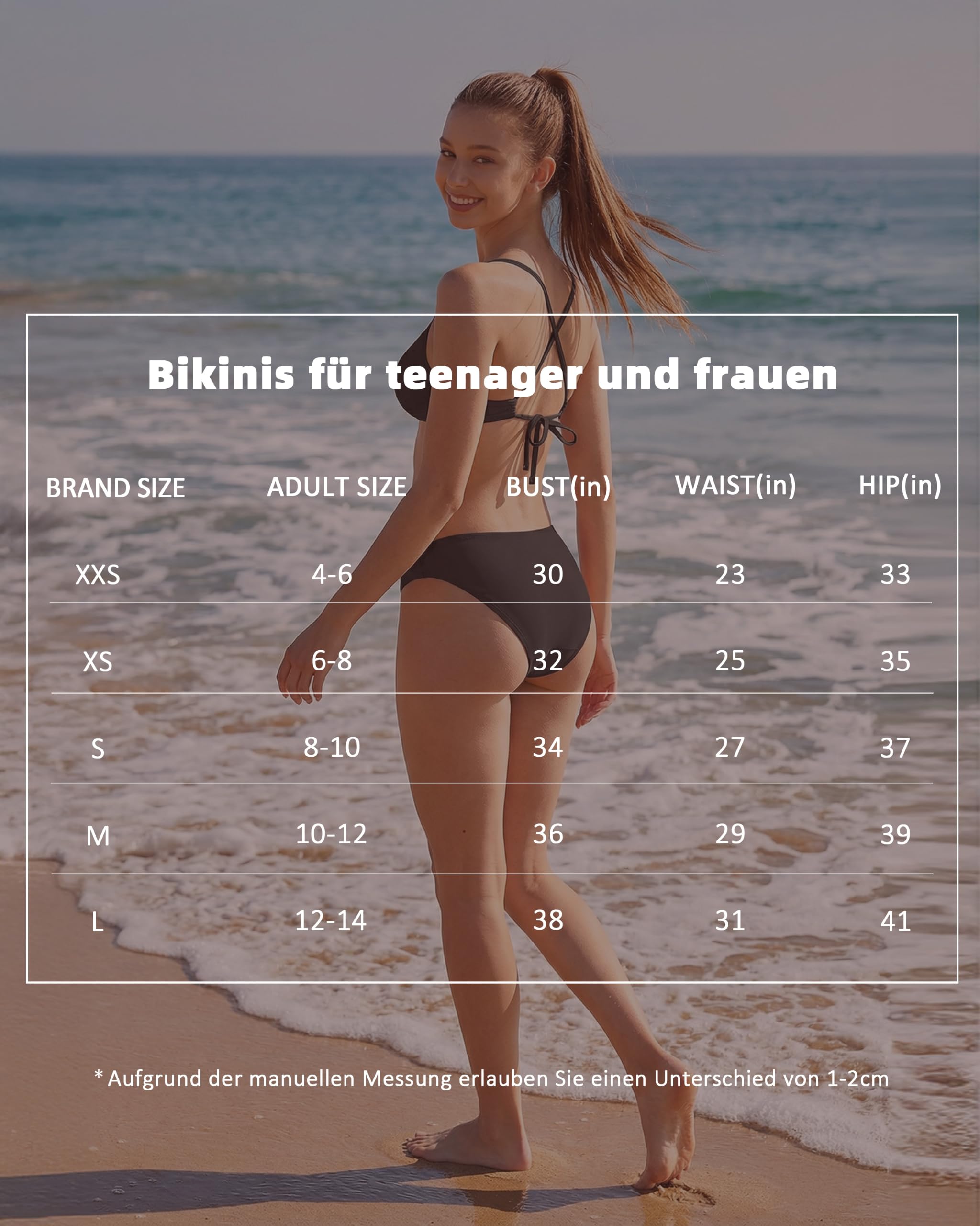 Zweiteiliger Perioden Bikini mit Spaghetti-Trägern für Damen | Herausnehmbare Pads, saugfähiger Zwickelbereich, niedriger Bund, elastischer Sitz, weiches Material, Pool und Strand
