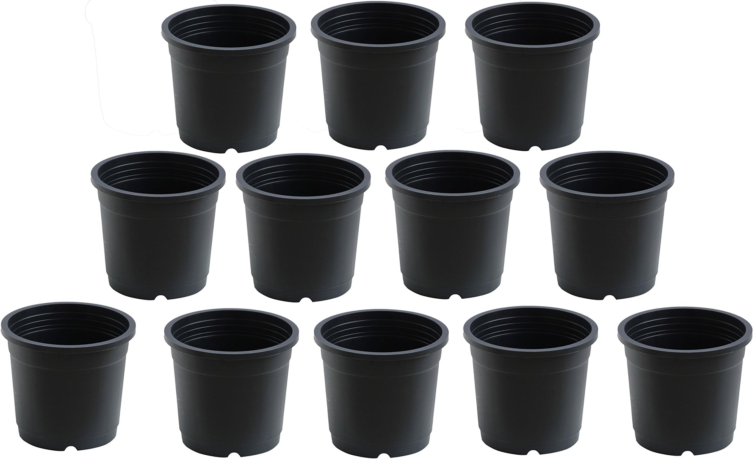 NOVICZ Plant Pot (Black, Pack of 12)