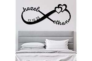 Personalized Custom Metal Infinity Sign | Home Decorations for Bedroom