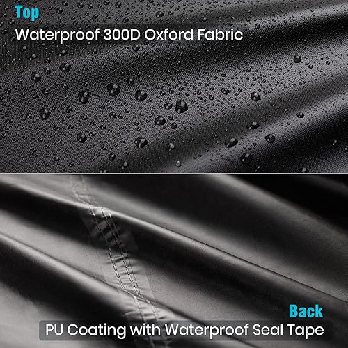 Miniatura 4 de Velway Funda para muebles de patio al aire libre, impermeable, rectangular, para mesa de patio, sofá, 95 pulgadas de largo x 64 pulgadas de ancho x