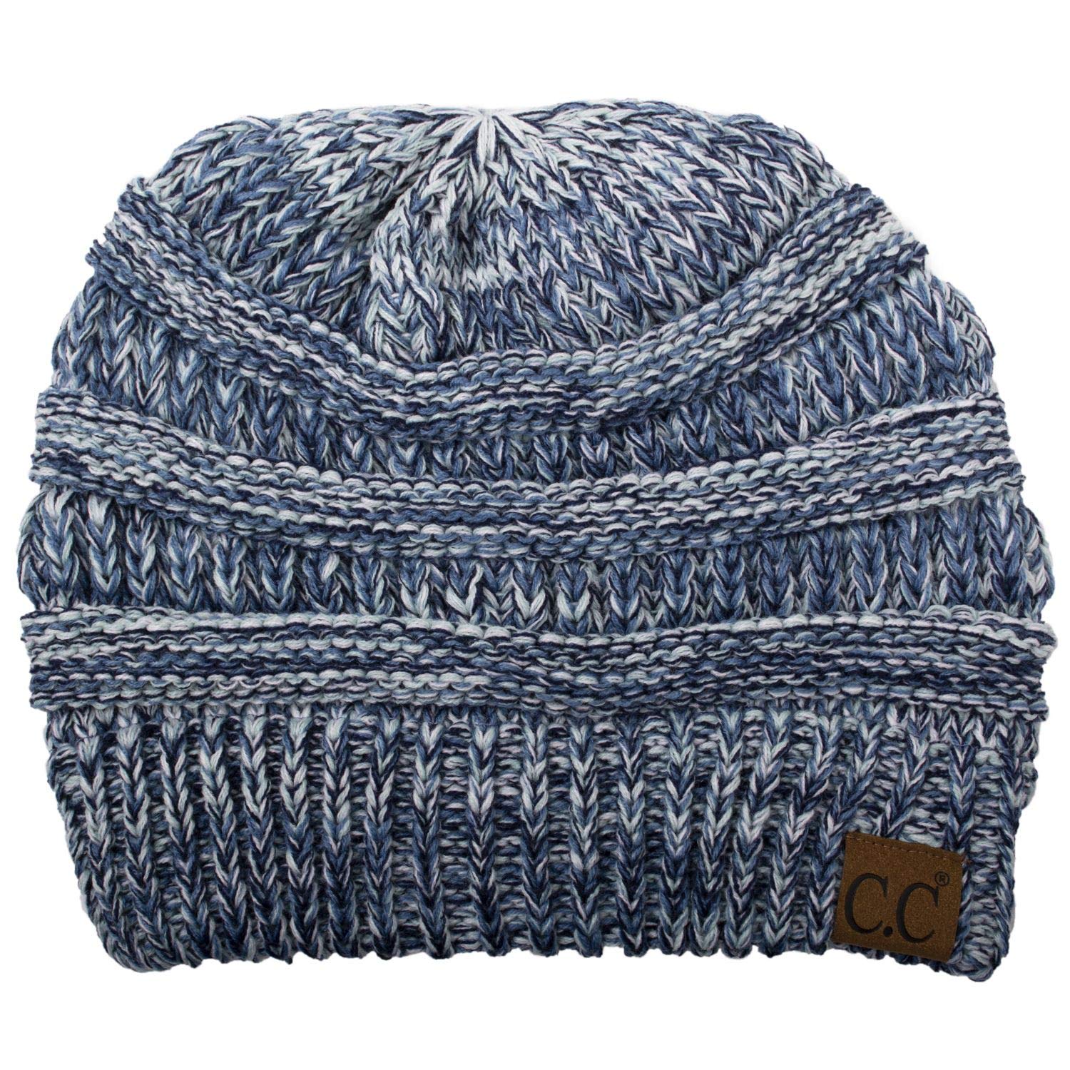 C.C Trendy Warm Chunky Soft Stretch Cable Knit Beanie Skully, Winter Mint, One Size — view 110