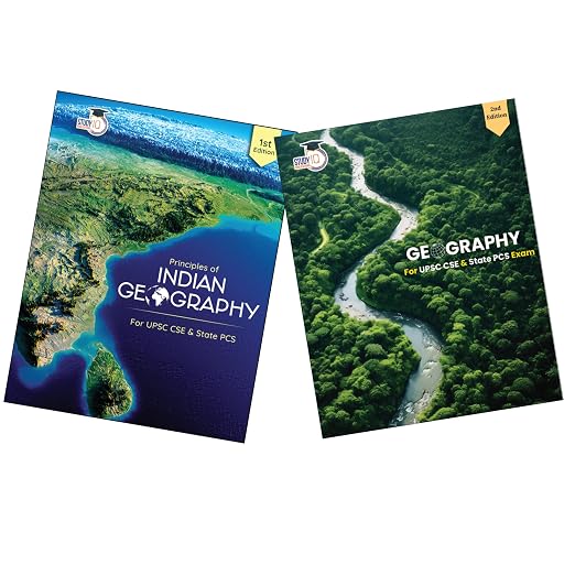 Set of 2: Fundamentals of Geography & Principles of Indian Geography (English | Latest Edition) for UPSC CSE Prelims & Mains by StudyIQ 2026