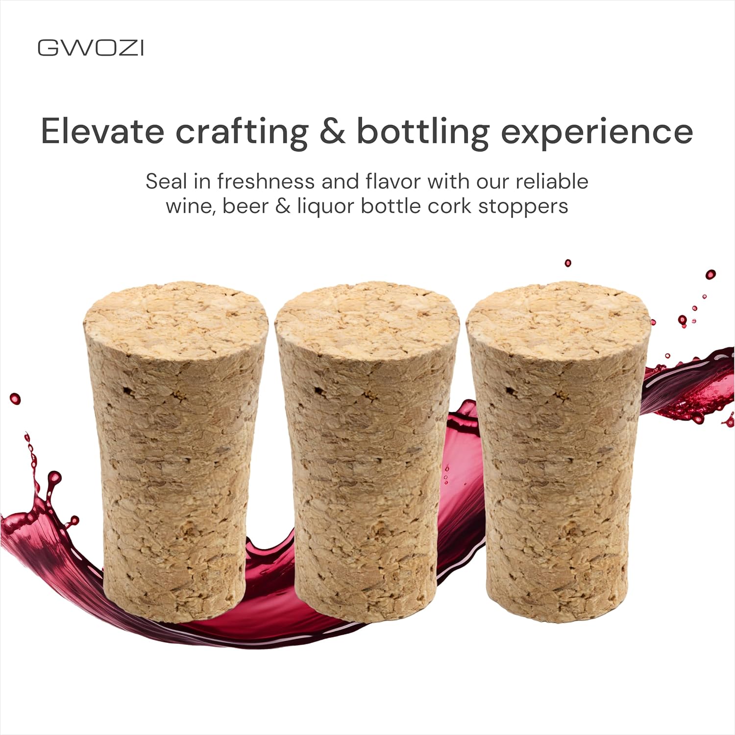 Wine Corks for Wine Bottles - Soft Wooden Corks for Crafting 9 Pcs - Tapered Wine Bottle Corks - Wine, Beer & Liquor Bottle Cork Stoppers/Plugs for Making Crafts, Leakproof, 1.57x0.98"