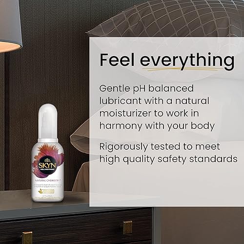Miniatura 3 de SKYN Lubricante de química natural, 2.7 onzas líquidas, lubricante a base de agua con pH equilibrado, con infusión de humectante natural